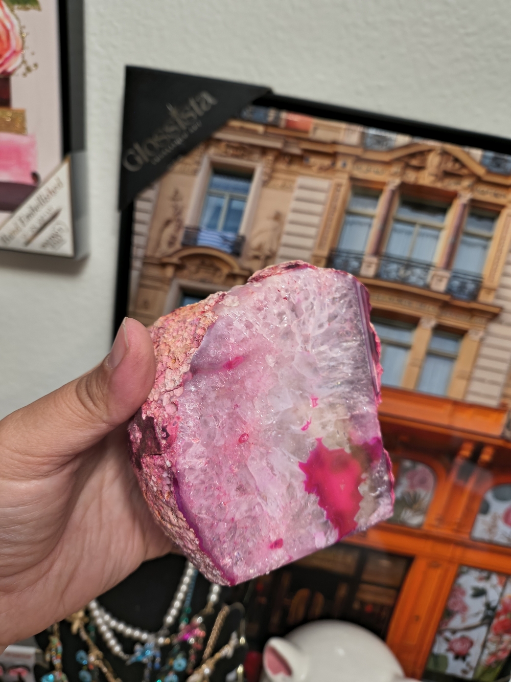 Big Brazilian Agate Candal Holder Protection For Your Space &Energy